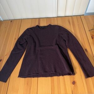 ATM Anthony Thomas Melillo 100% Cashmere Sweater Purple Fitted M